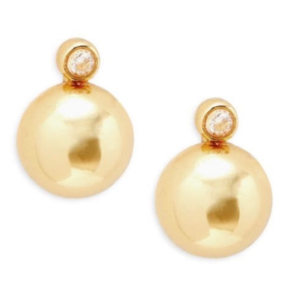 KATE SPADE NEW YORK Have A Ball Studs Rhinestone
Spherical Stud Earrings